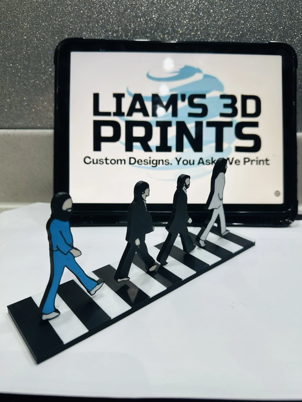 Decorative The Beatles Abbey Road Walking Crossing display POP 3D music