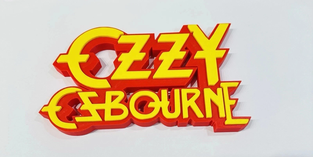 Decorative Ozzy Osbourne self standing sign logo display POP 3D music
