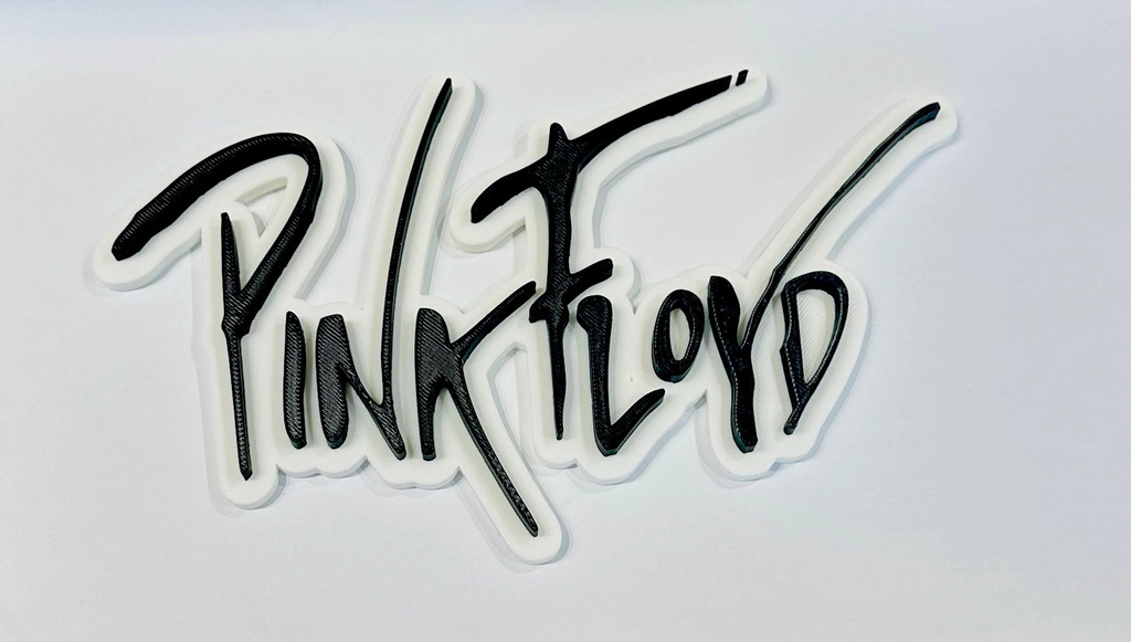 Decorative Pink Floyd sign logo display POP 3D music