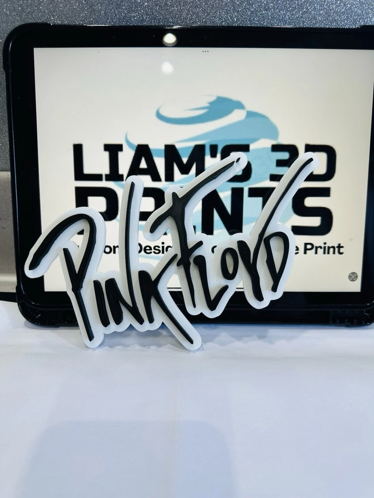 Decorative Pink Floyd sign logo display POP 3D music