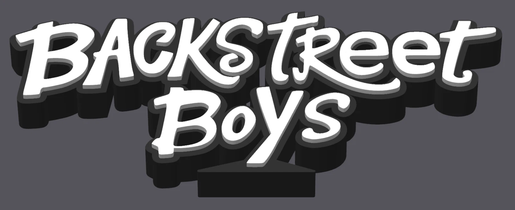 Decorative Backstreet Boys Band sign logo display POP 3D music