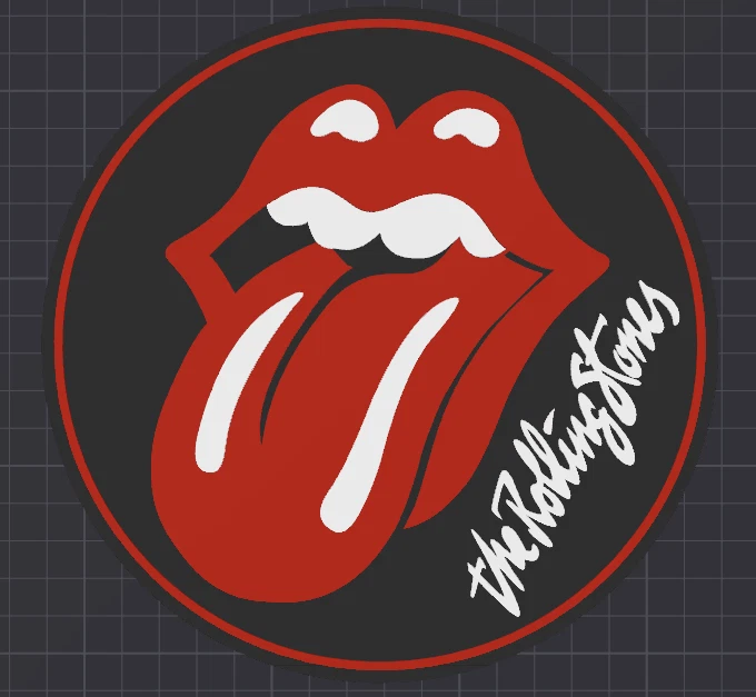 Decorative Rolling Stones Band sign logo display POP 3D music Rock