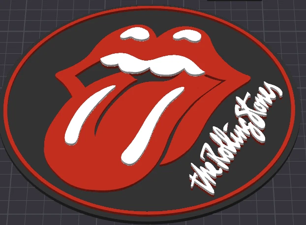Decorative Rolling Stones Band sign logo display POP 3D music Rock