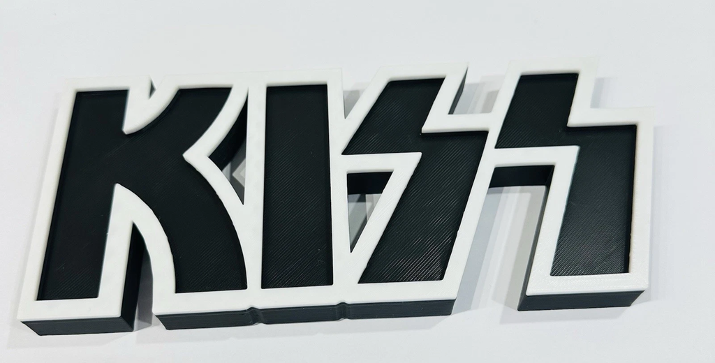 Decorative KISS Rock self standing sign logo display POP 3D music