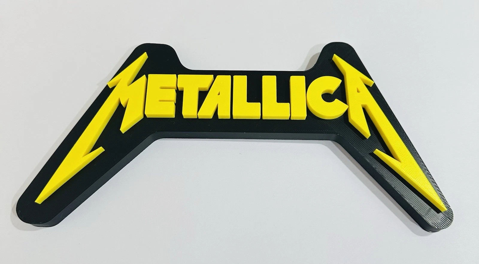 Decorative Metallica self standing sign logo display POP 3D music