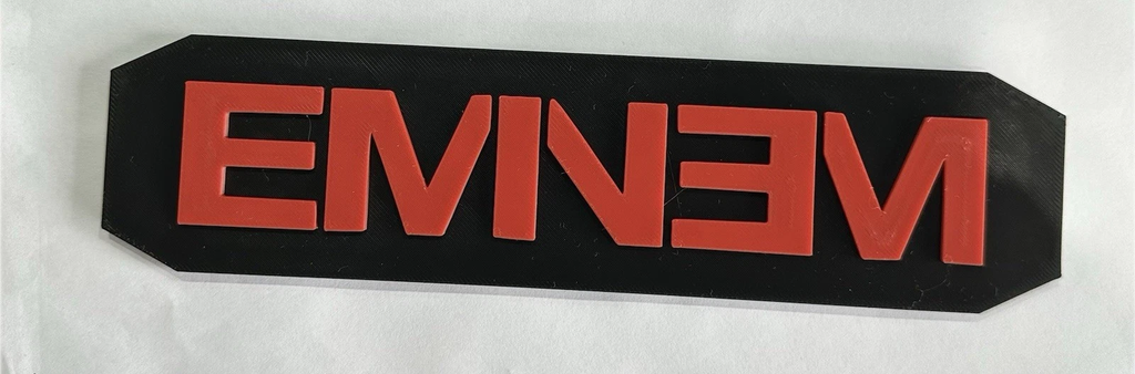 Decorative Eminem Slim Shady Rap logo display POP 3D music