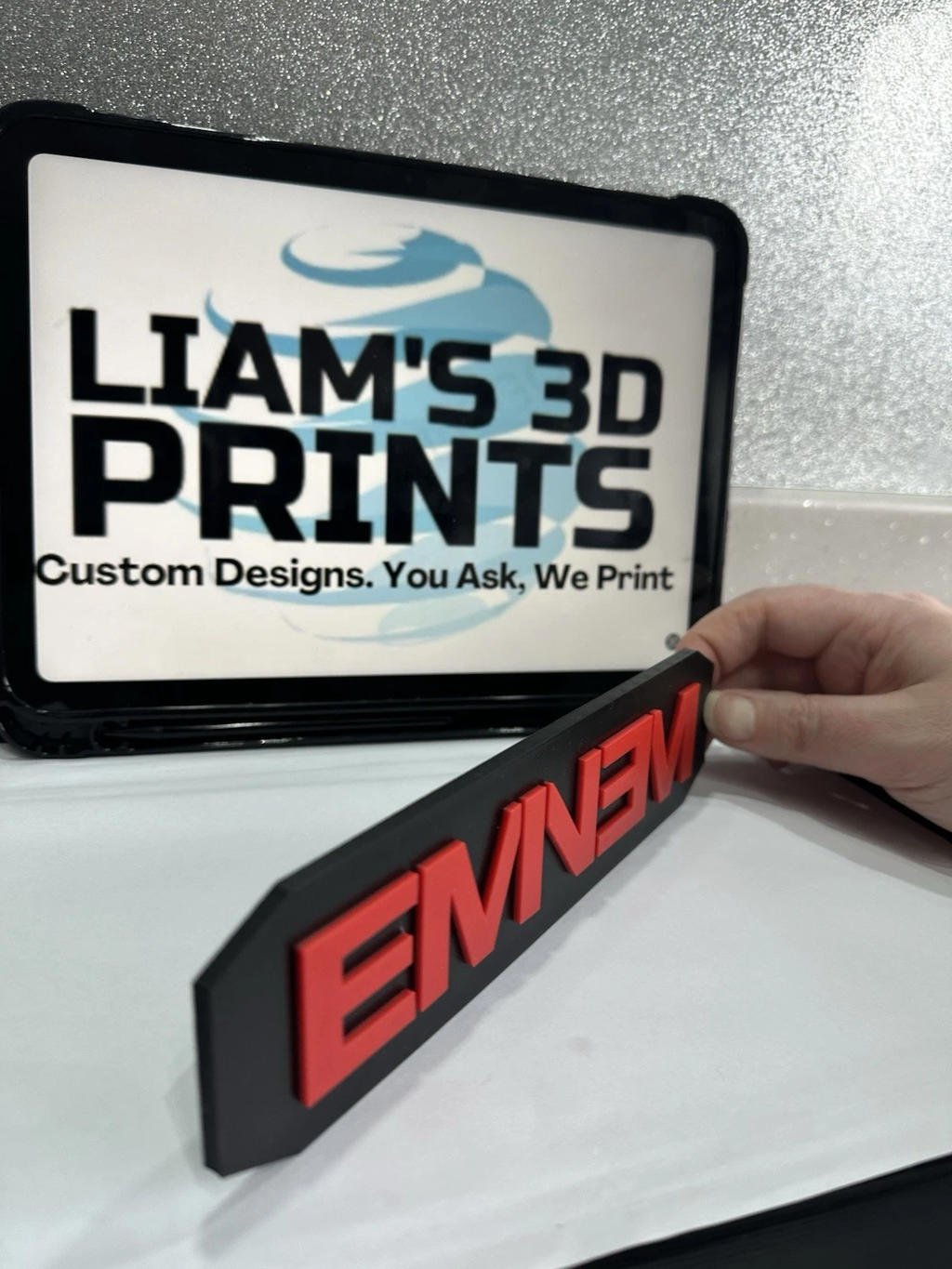 Decorative Eminem Slim Shady Rap logo display POP 3D music