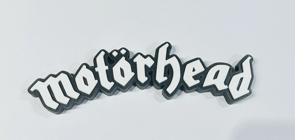 Decorative Motorhead self standing sign logo display POP 3D music