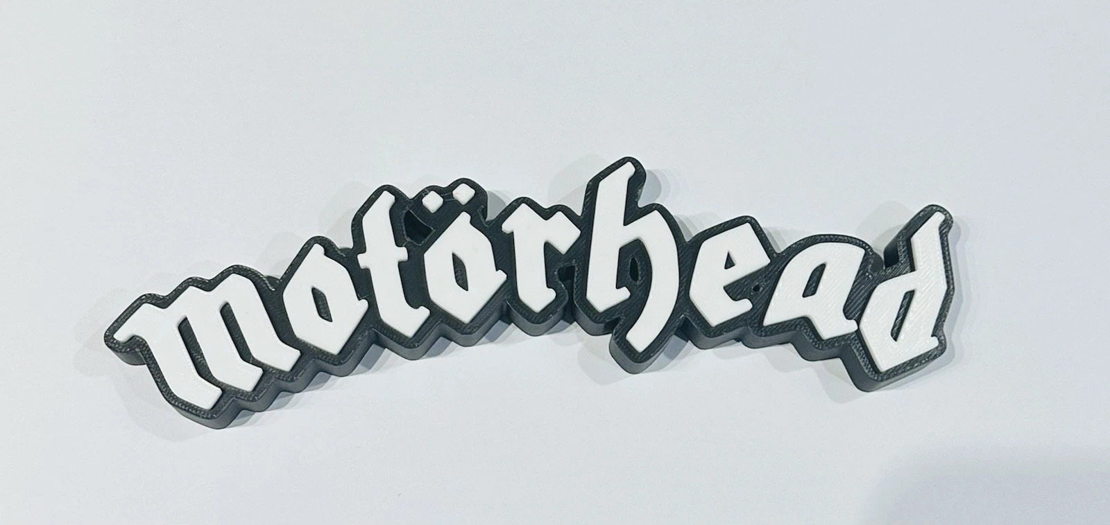Decorative Motorhead self standing sign logo display POP 3D music