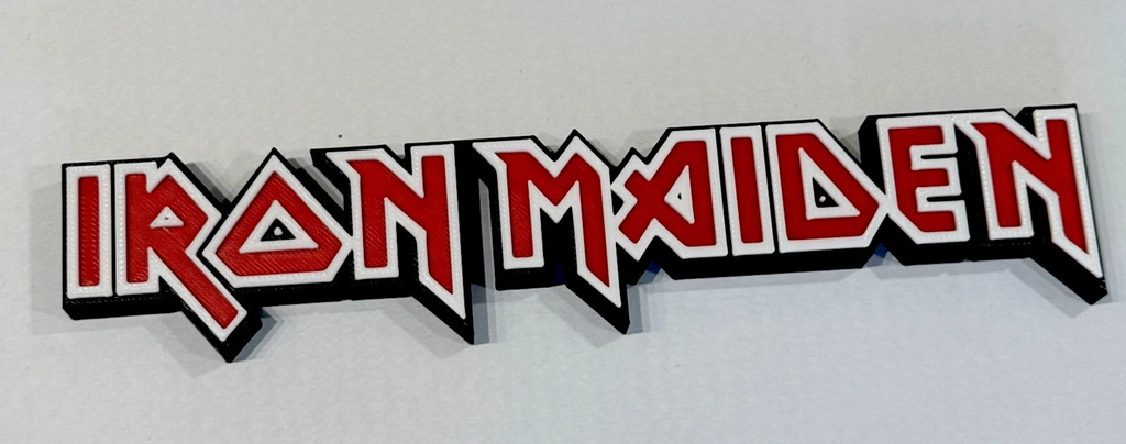 Decorative Iron Maiden self standing sign logo display POP 3D music