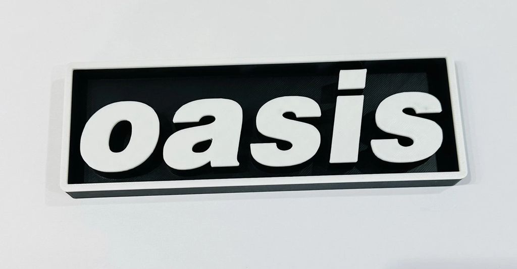 Decorative Oasis Music Box Sign Logo Shelf Display 2 Sizes