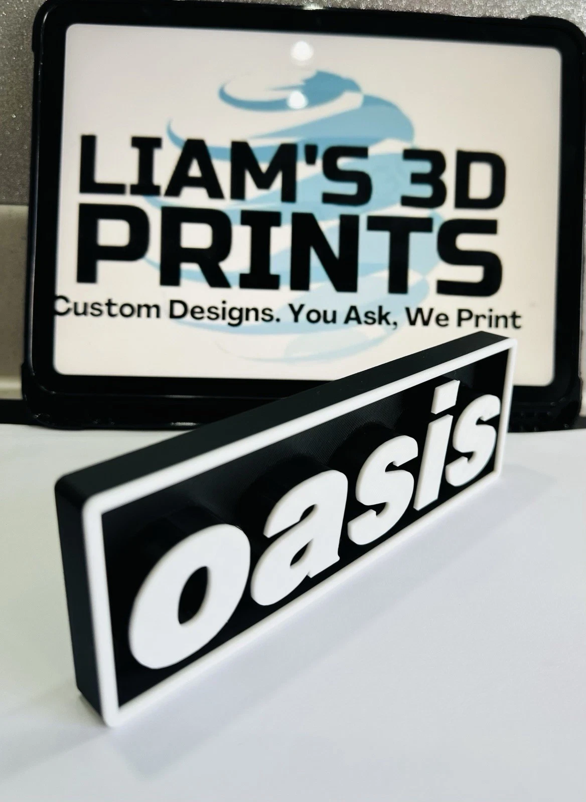 Decorative Oasis Music Box Sign Logo Shelf Display 2 Sizes