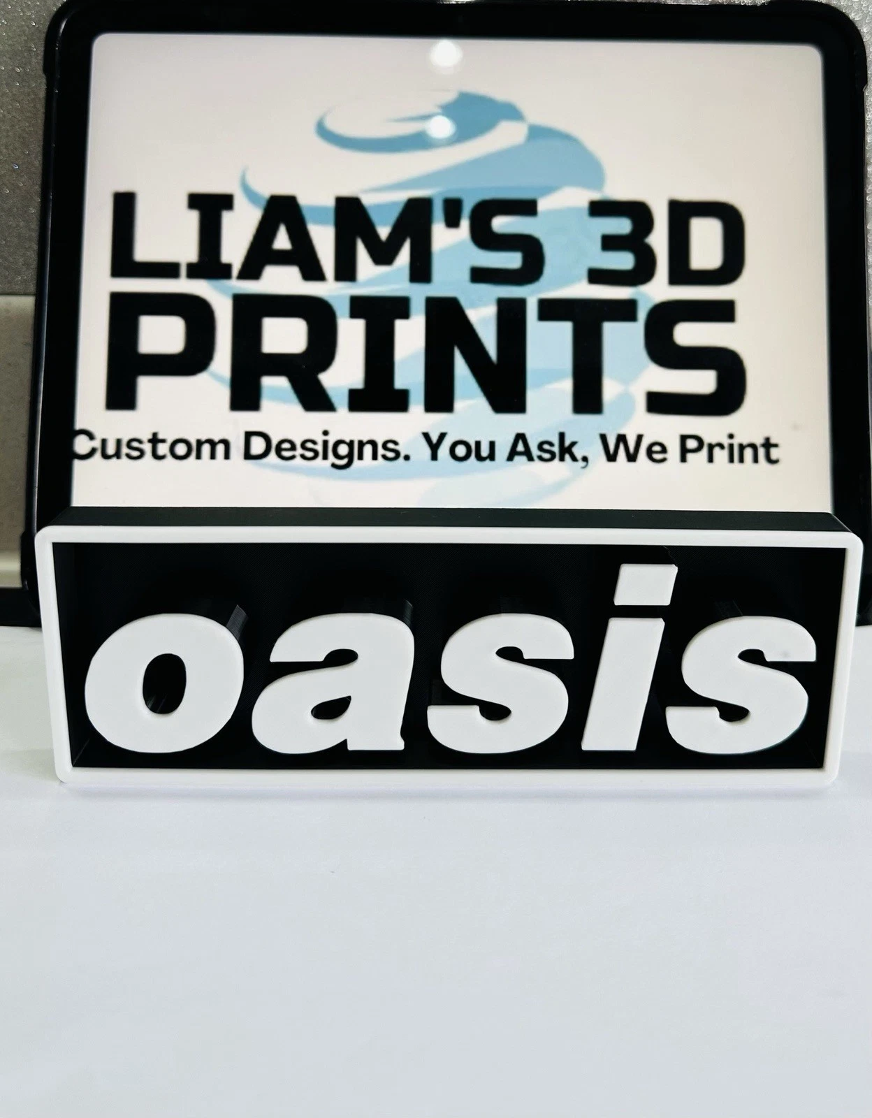 Decorative Oasis Music Box Sign Logo Shelf Display 2 Sizes