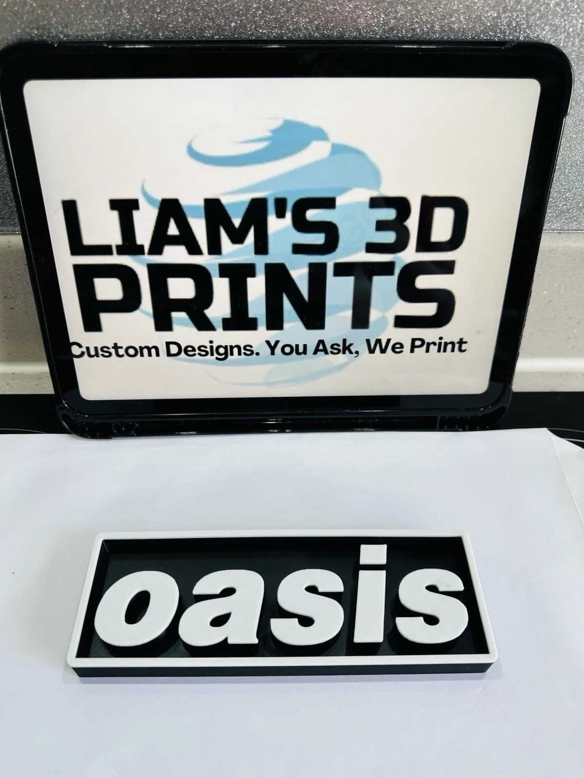 Decorative Oasis Music Box Sign Logo Shelf Display 2 Sizes