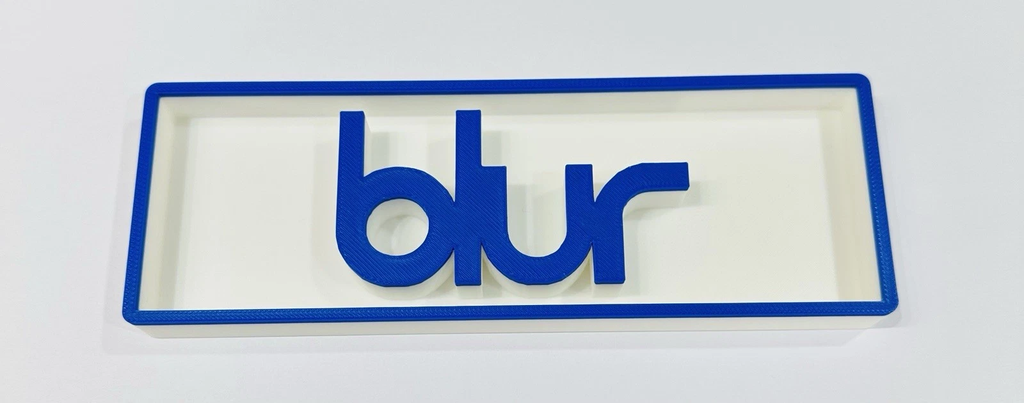 Decorative Blur Band Music Logo Sign Display Cinema s17.5cm L22cm