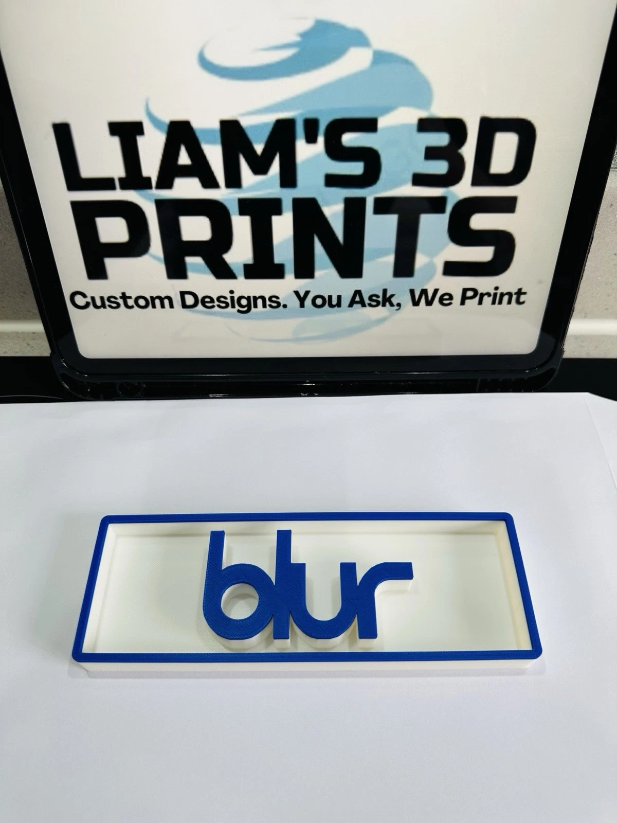 Decorative Blur Band Music Logo Sign Display Cinema s17.5cm L22cm