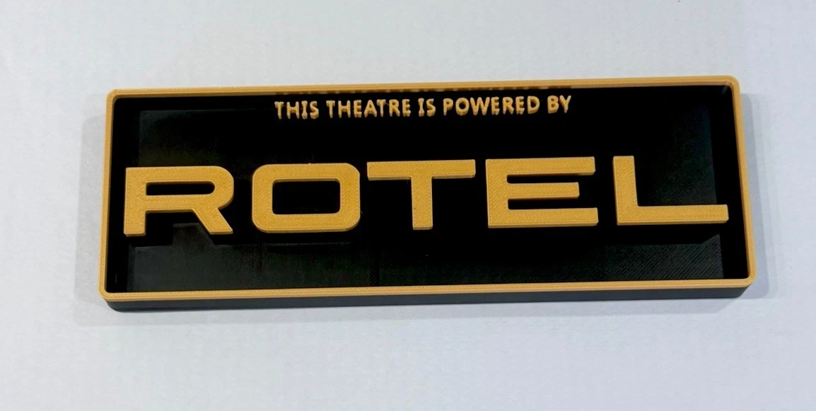 Decorative Rotel Theatre logo Sign Display Cinema s17.5cm L22cm