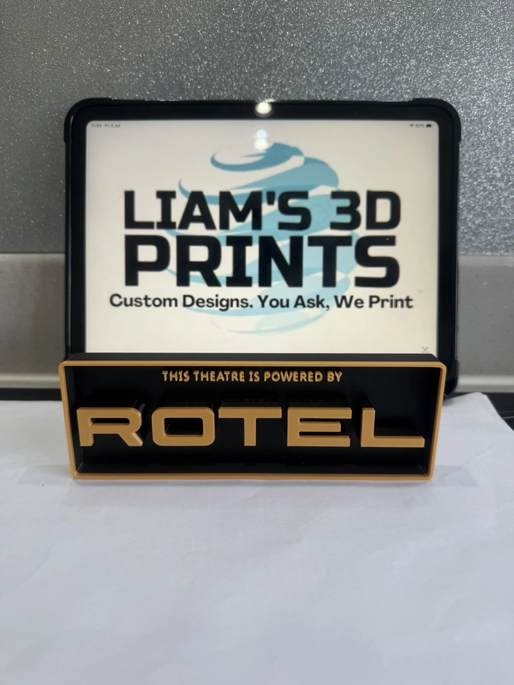 Decorative Rotel Theatre logo Sign Display Cinema s17.5cm L22cm
