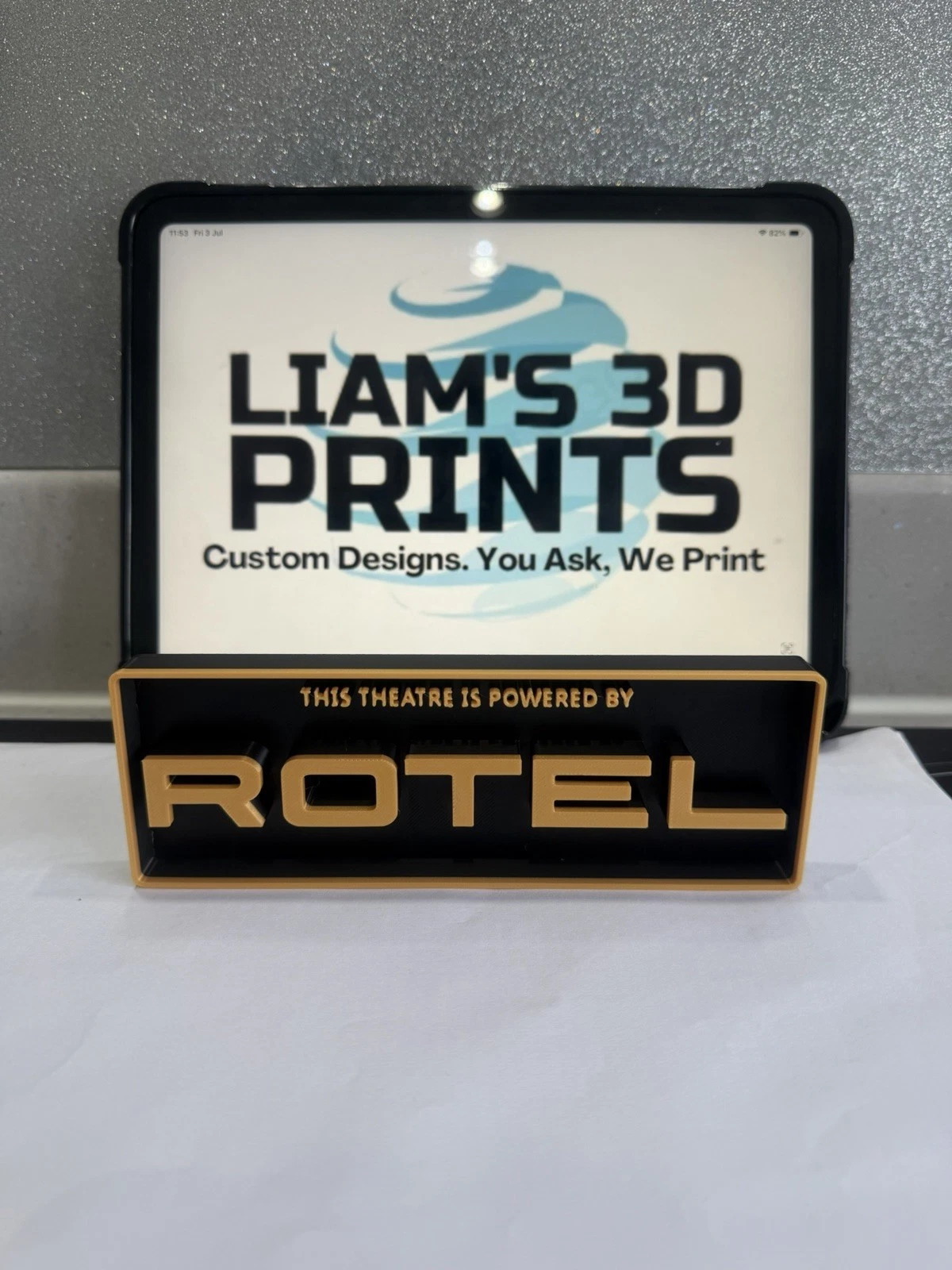 Decorative Rotel Theatre logo Sign Display Cinema s17.5cm L22cm