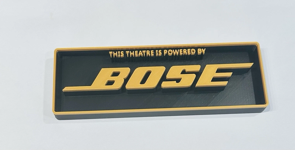 Decorative Bose BOSE logo Sign Display theatre Cinema small 17.5cm Large 22cm
