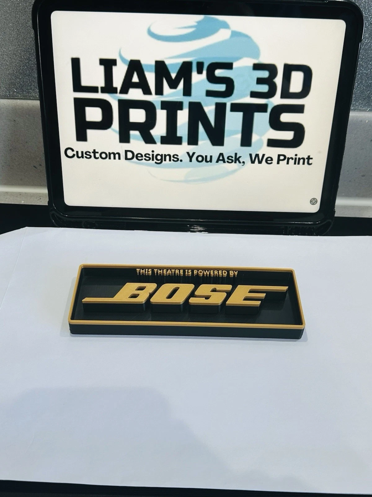 Decorative Bose BOSE logo Sign Display theatre Cinema small 17.5cm Large 22cm