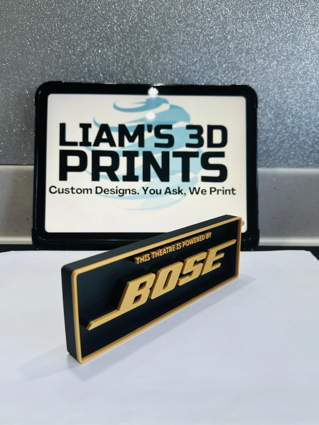 Decorative Bose BOSE logo Sign Display theatre Cinema small 17.5cm Large 22cm