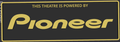 Decorative Pioneer logo Sign Display theatre Cinema small 17.5cm Large 22cm