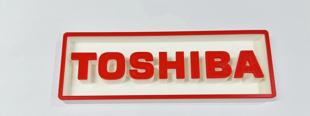 Decorative Toshiba Technology Logo Sign Display Cinema s17.5cm L22cm