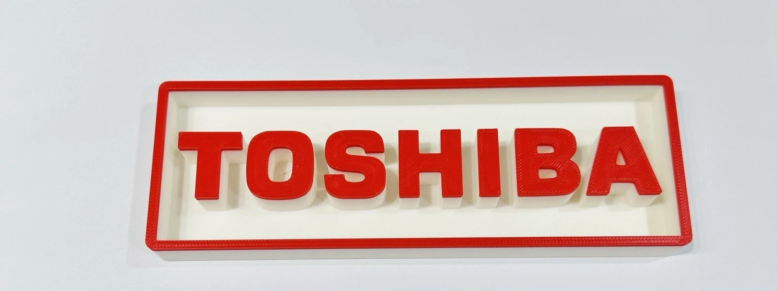 Decorative Toshiba Technology Logo Sign Display Cinema s17.5cm L22cm