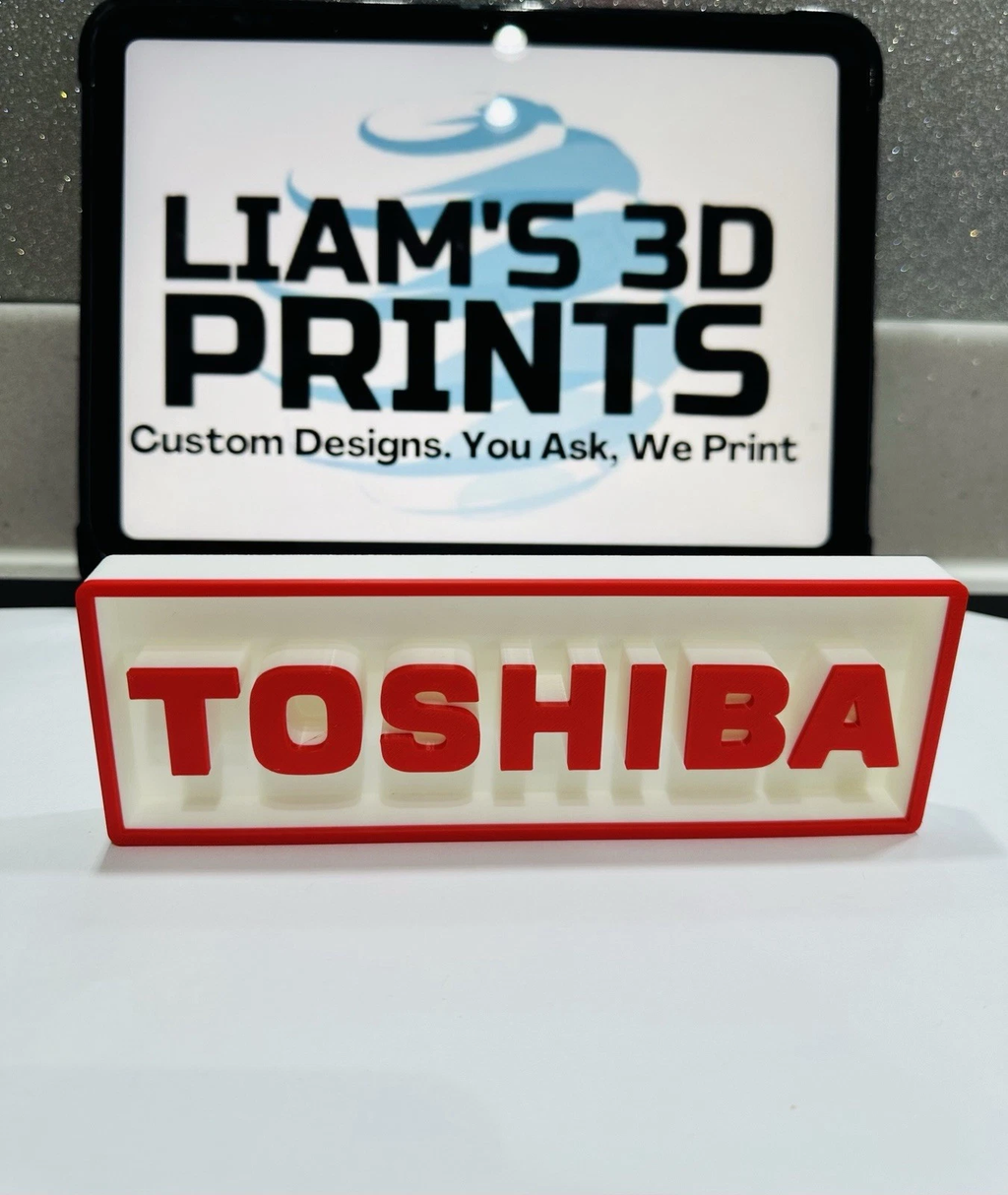 Decorative Toshiba Technology Logo Sign Display Cinema s17.5cm L22cm