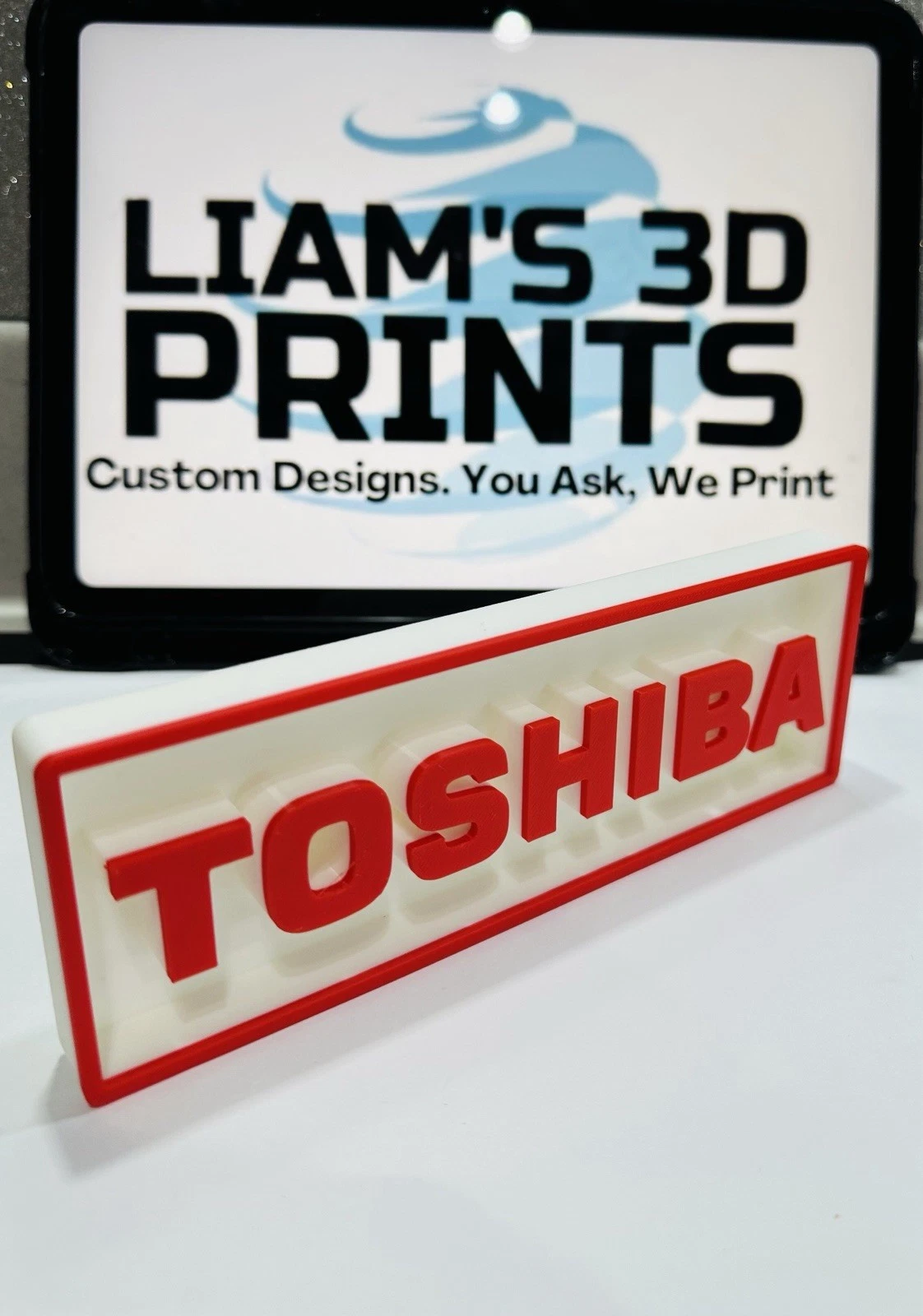 Decorative Toshiba Technology Logo Sign Display Cinema s17.5cm L22cm