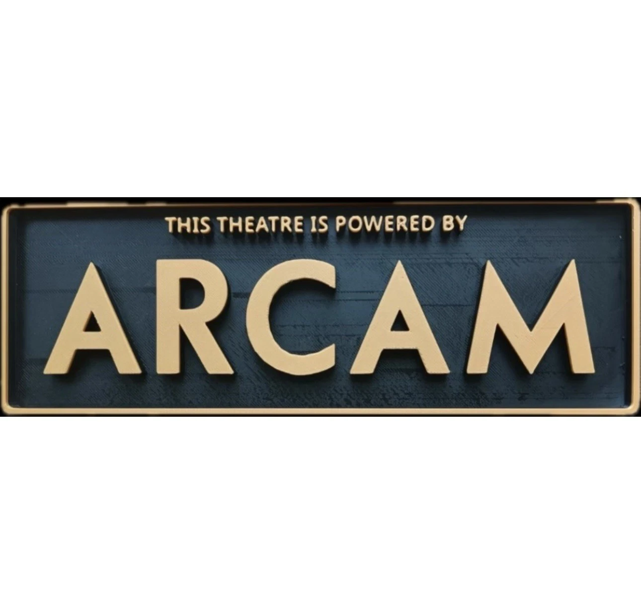 Decorative Arcam Theatre logo Sign Display Cinema small 17.5cm Large 22cm