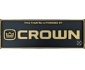 Decorative Crown Theatre logo Sign Display Cinema small 17.5cm Large 22cm
