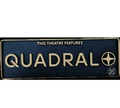Decorative Quadral Theatre logo Sign Display Cinema small 17.5cm Large 22cm