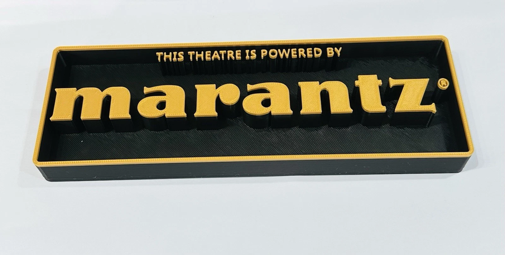 Decorative Marantz Theatre logo Sign Display Cinema small 17.5cm Large 22cm