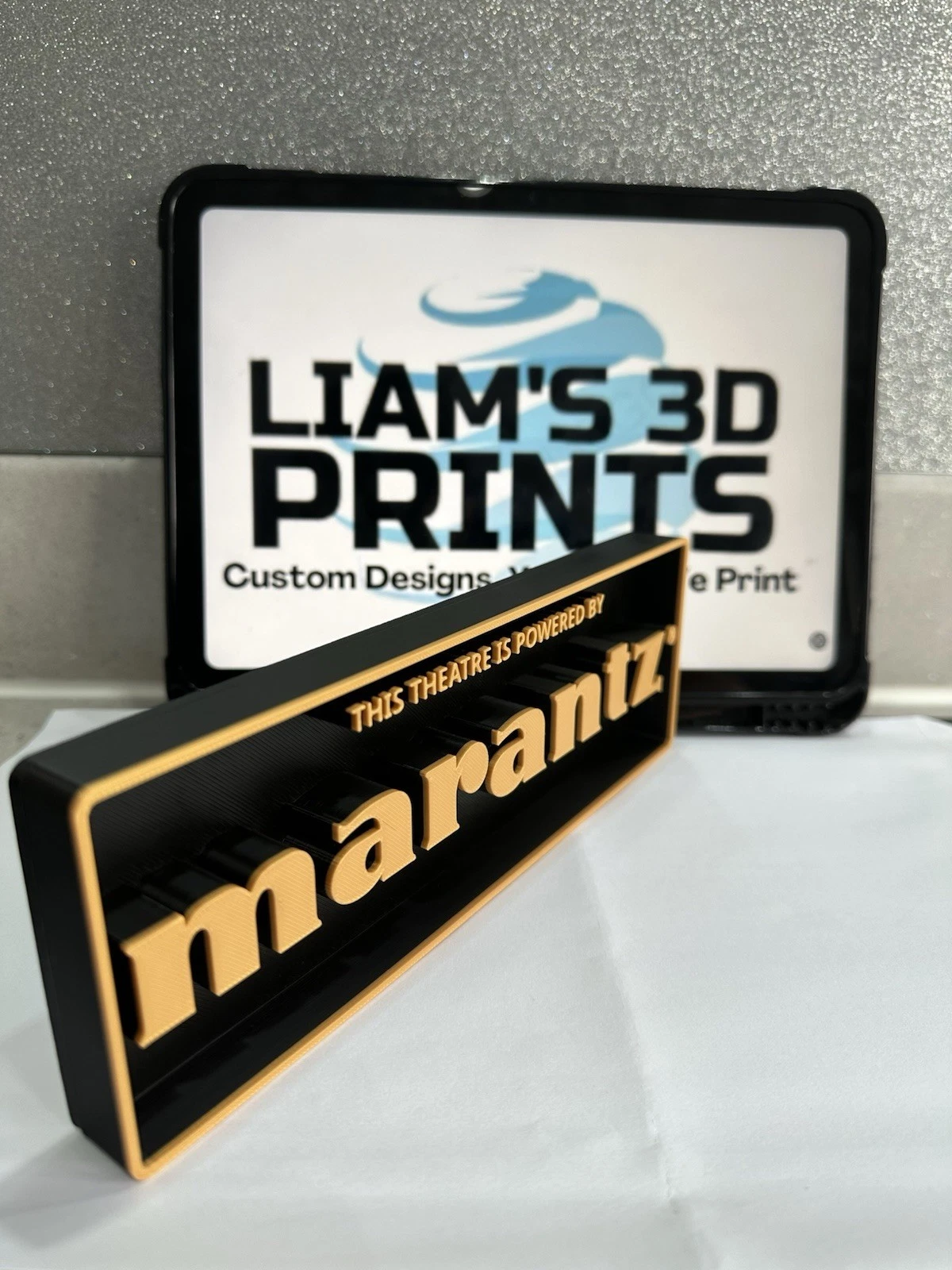 Decorative Marantz Theatre logo Sign Display Cinema small 17.5cm Large 22cm