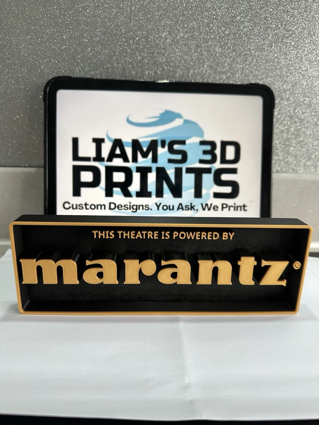 Decorative Marantz Theatre logo Sign Display Cinema small 17.5cm Large 22cm