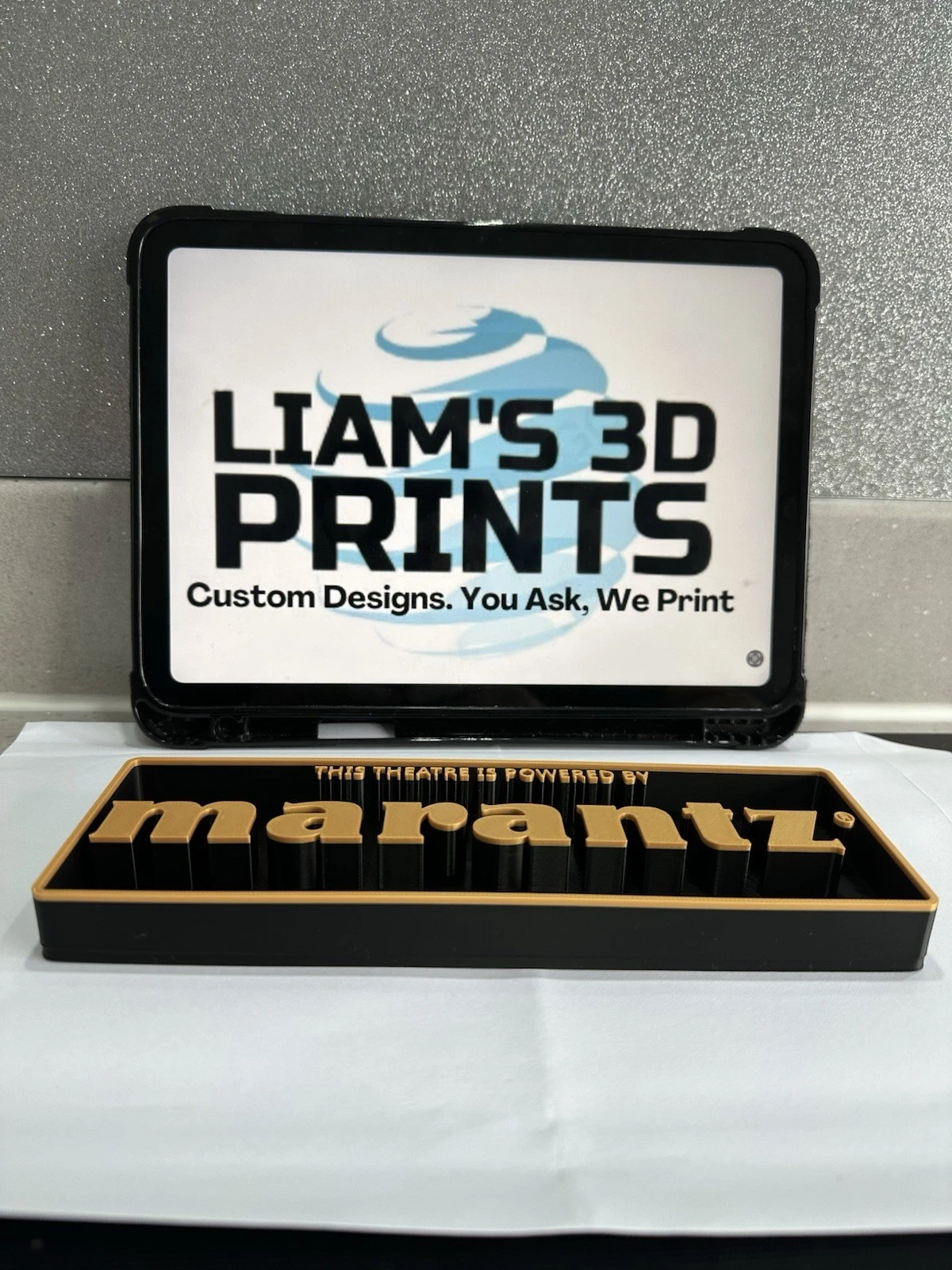Decorative Marantz Theatre logo Sign Display Cinema small 17.5cm Large 22cm