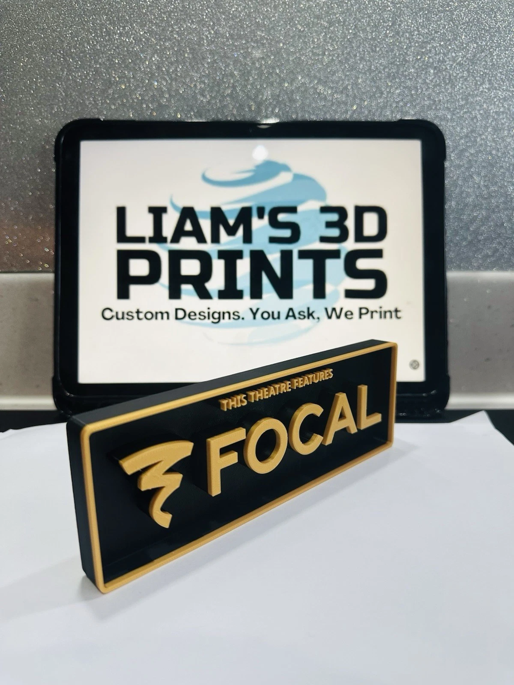 Decorative Focal logo Sign Display theatre Cinema small 17.5cm Large 22cm