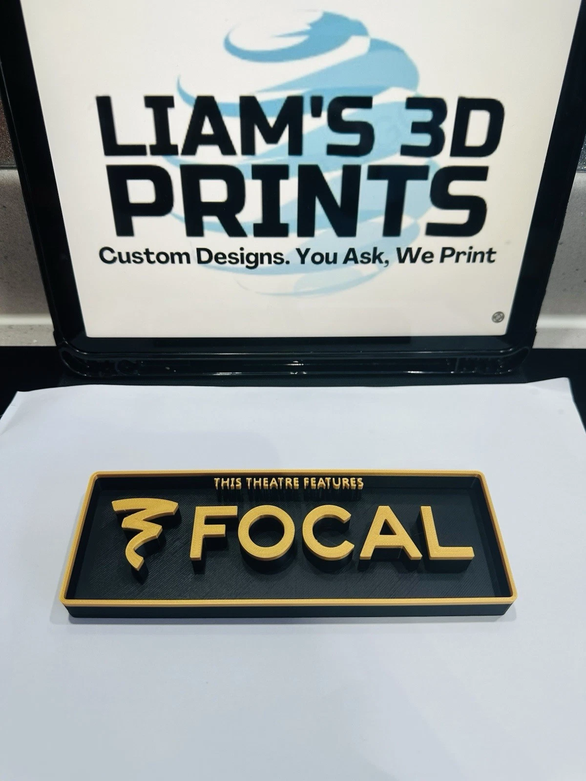 Decorative Focal logo Sign Display theatre Cinema small 17.5cm Large 22cm
