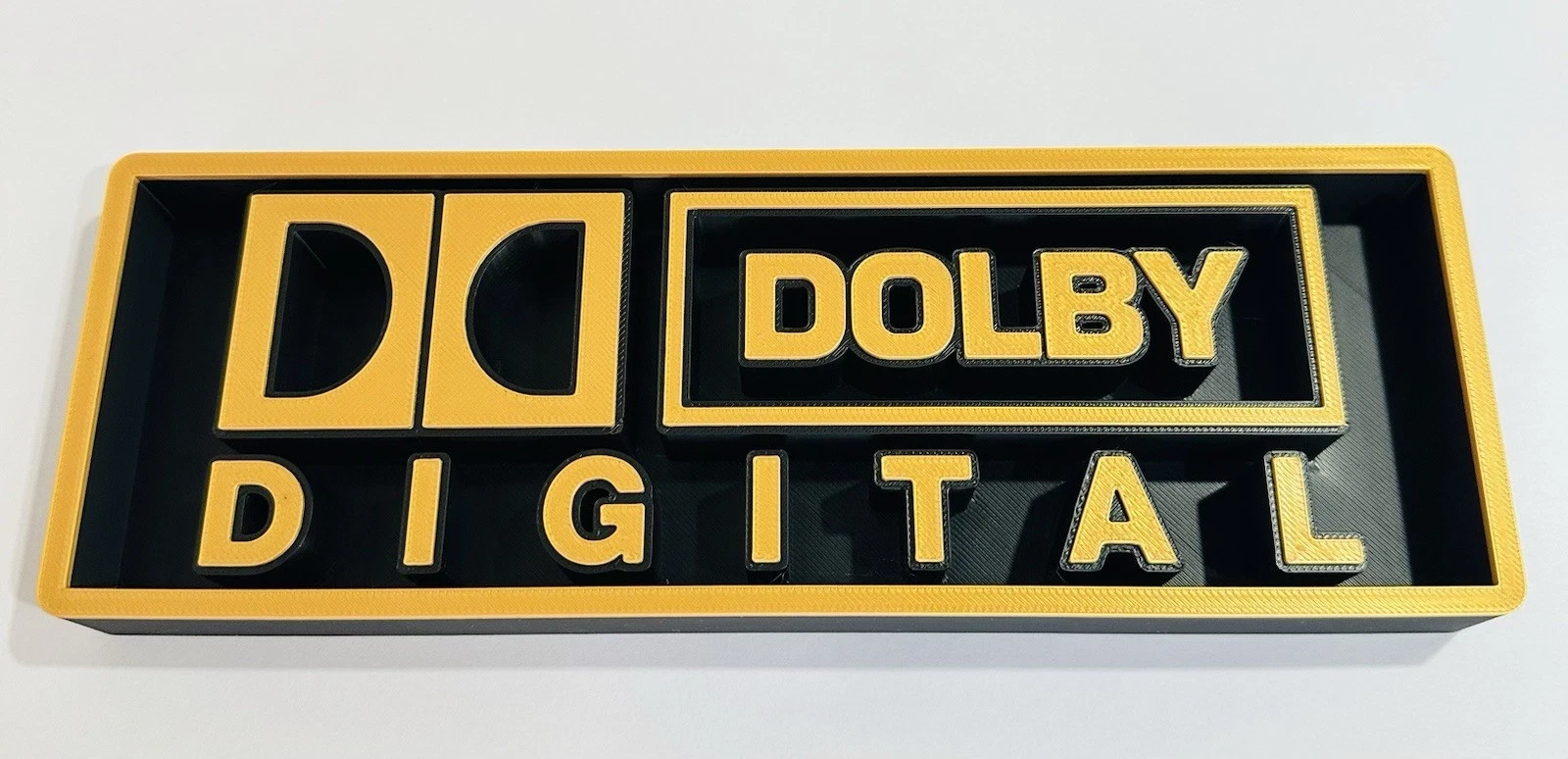 Decorative Dolby Digital Home Cinema Box Sign Logo Shelf Wall 3D Print 2 Sizes