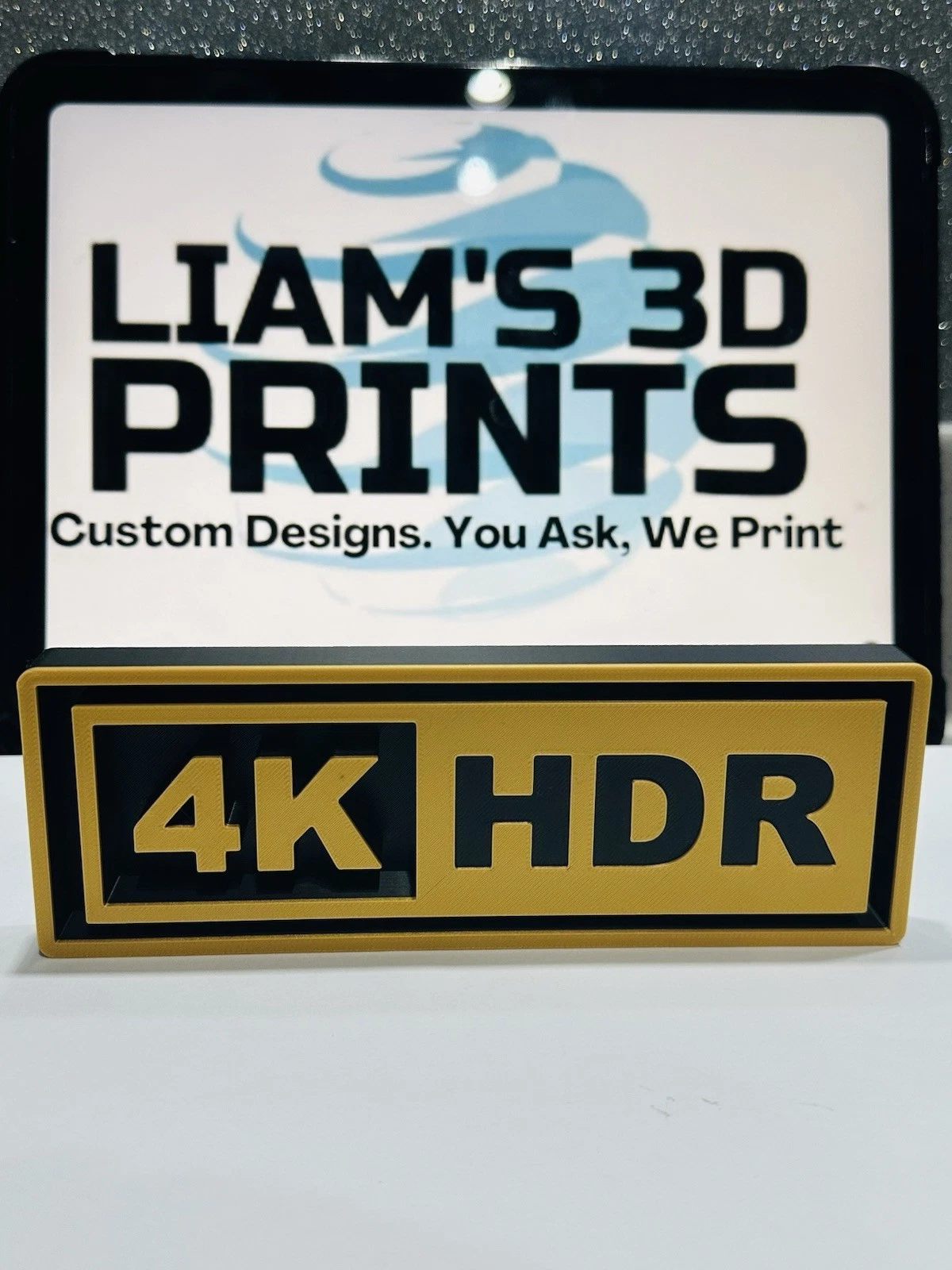 Decorative 4K HDR Dolby logo Sign Display Cinema small 17.5cm Large 22cm