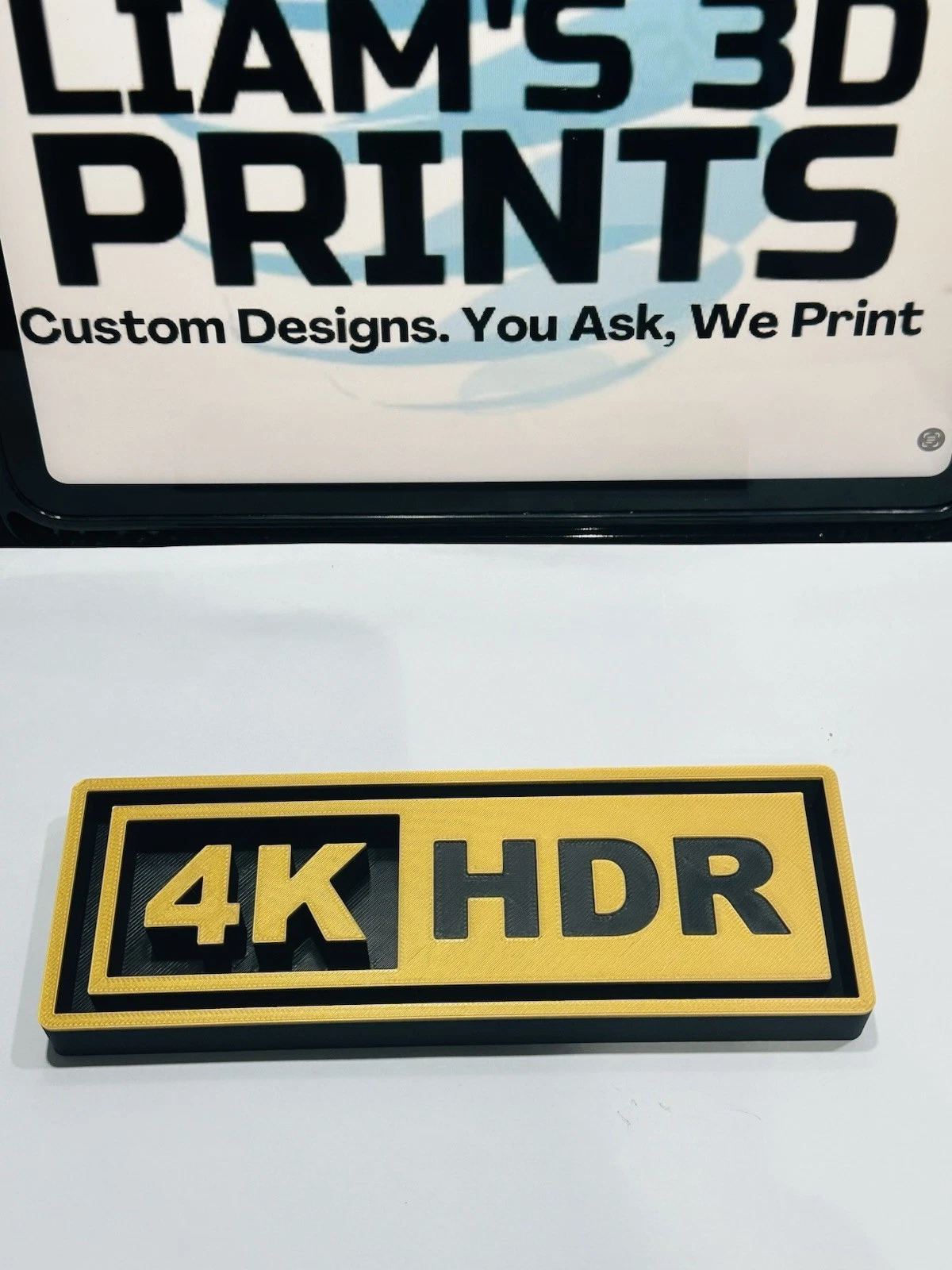 Decorative 4K HDR Dolby logo Sign Display Cinema small 17.5cm Large 22cm
