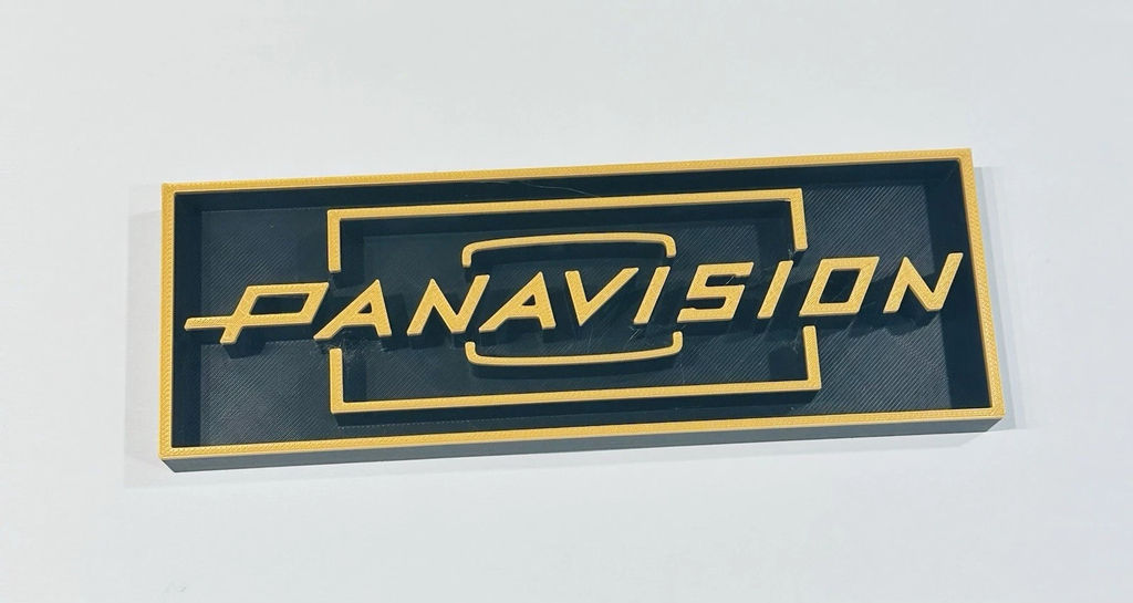 Decorative Panavision logo Sign Display Cinema small 17.5cm Large 22cm