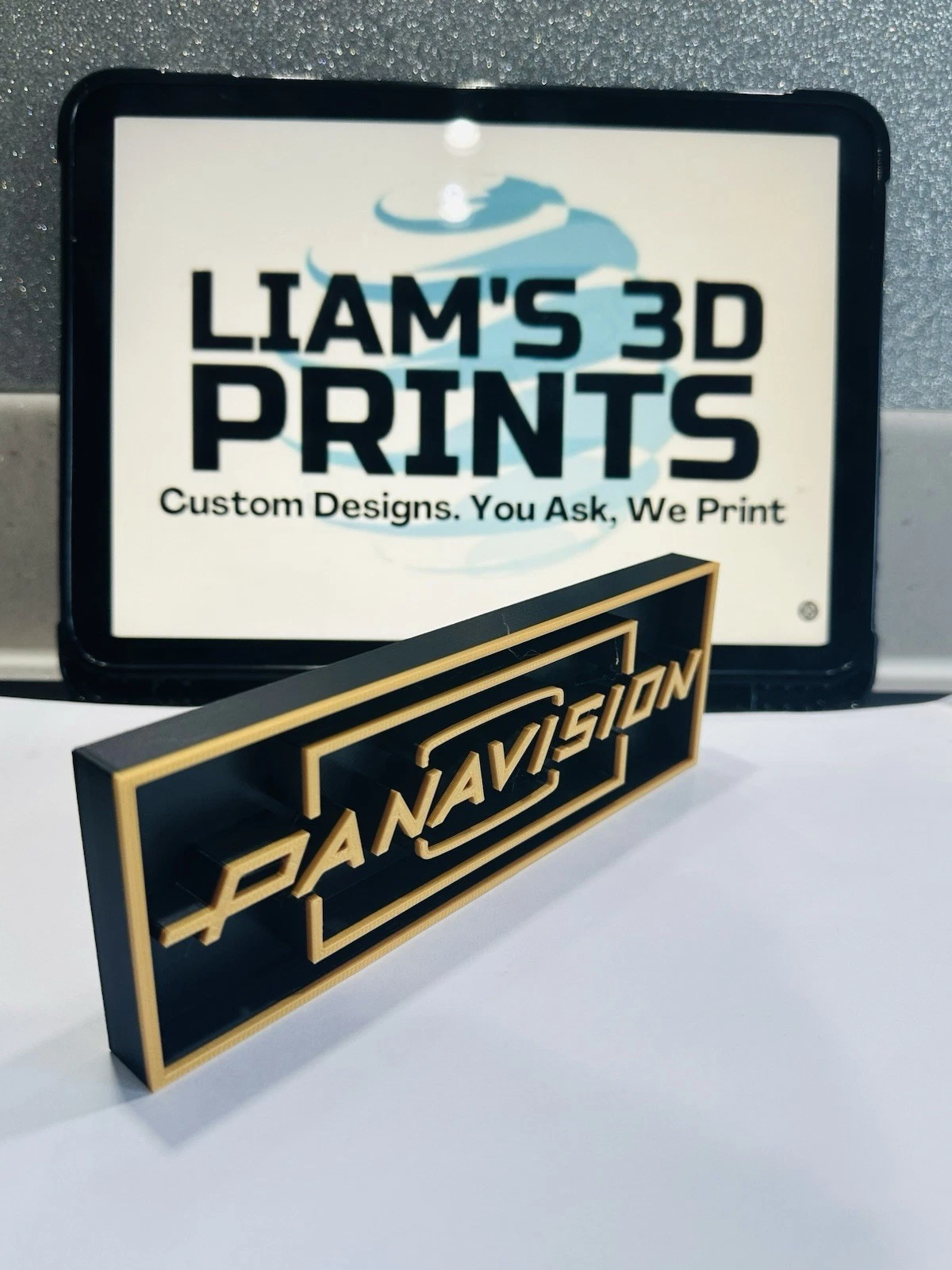 Decorative Panavision logo Sign Display Cinema small 17.5cm Large 22cm