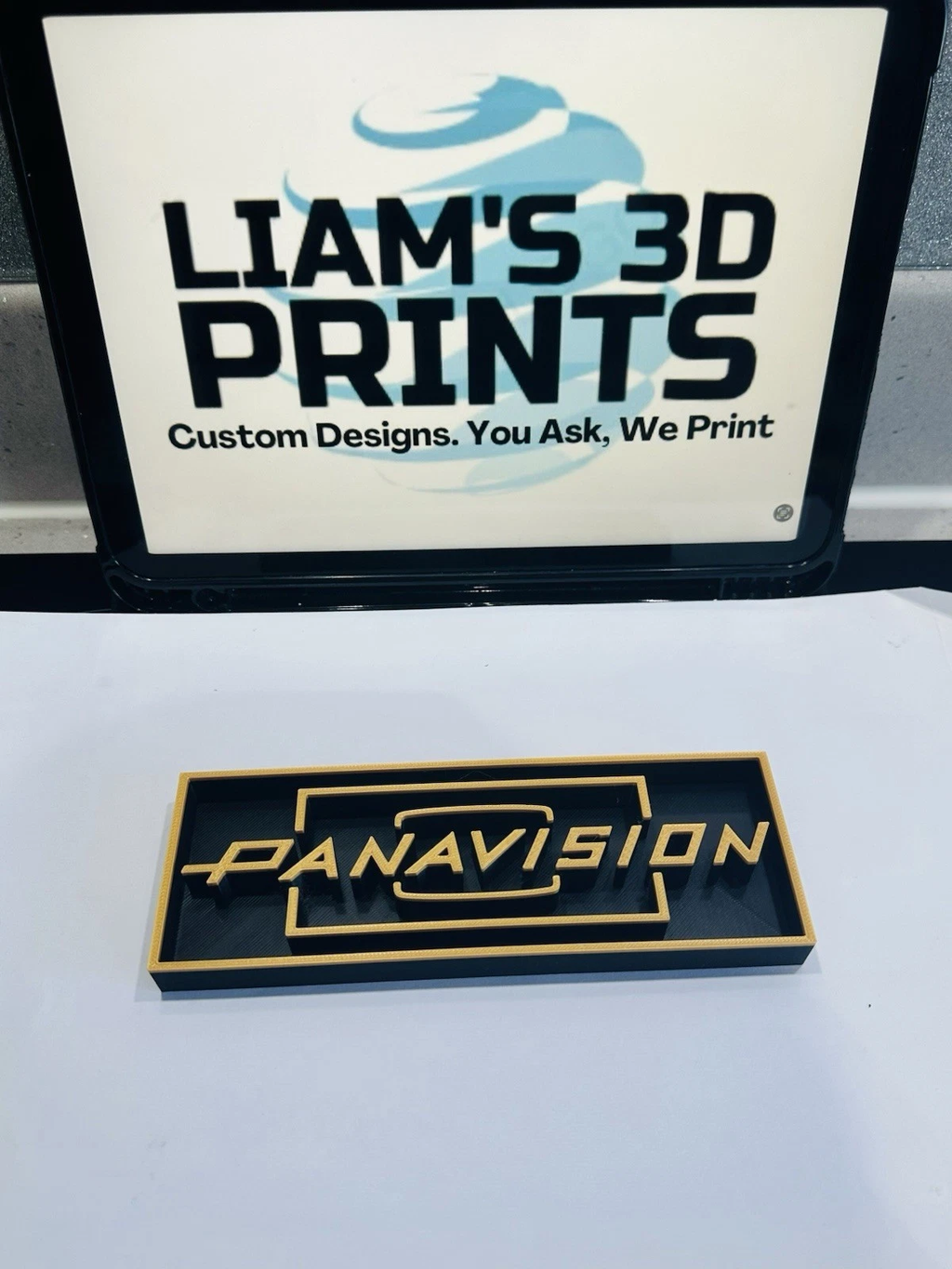 Decorative Panavision logo Sign Display Cinema small 17.5cm Large 22cm