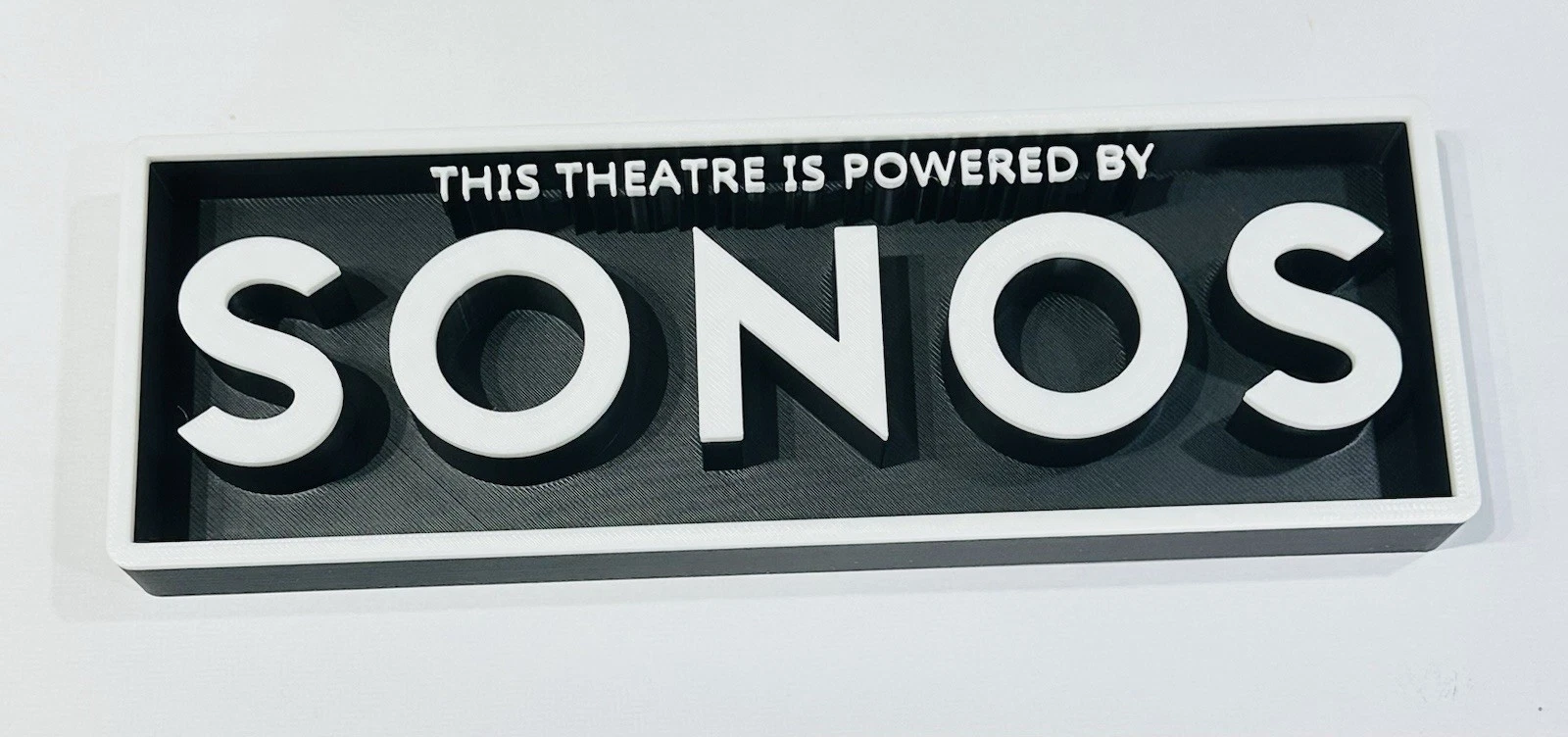 Decorative Sonos Theatre Home Cinema Box Sign Logo Shelf Wall 3D Print 2 Sizes