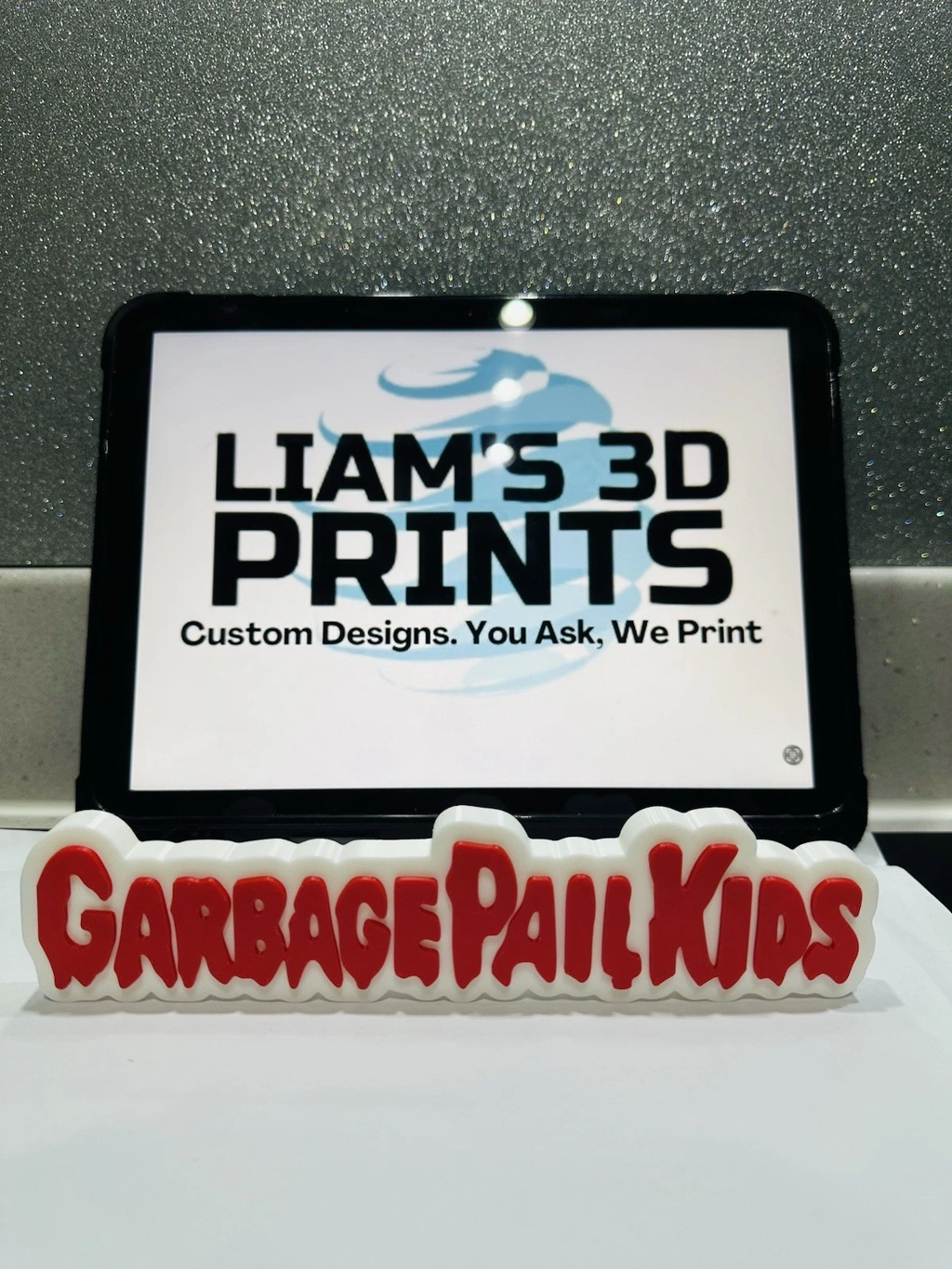 Decorative Garbage Pail Kids logo Sign Display TV Trading Cards Toys