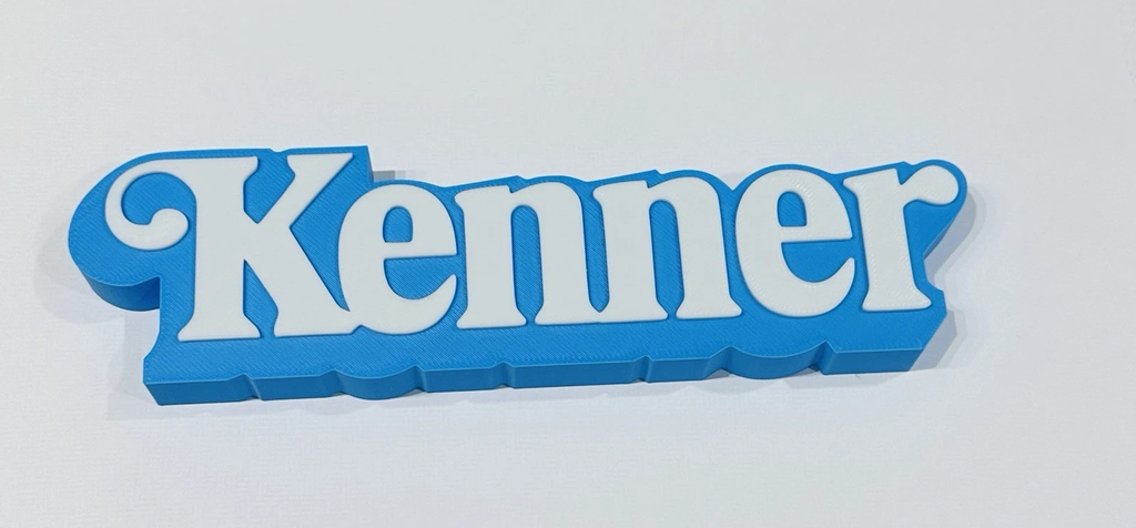 Decorative Kenner logo Sign Display Self Standing Retro Toys Figures