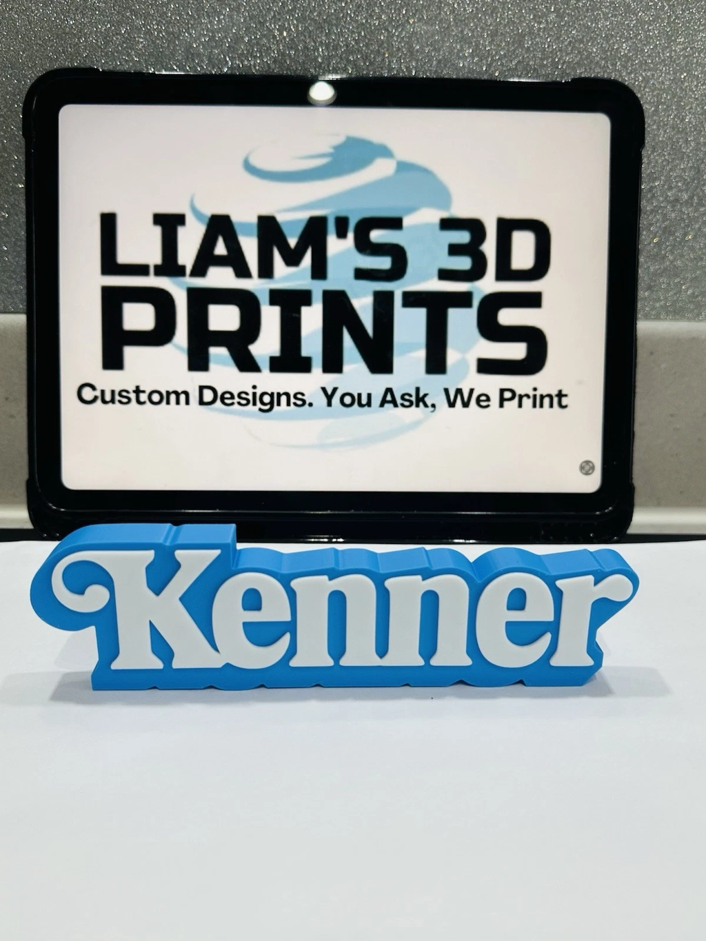 Decorative Kenner logo Sign Display Self Standing Retro Toys Figures